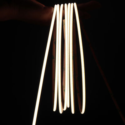 5W/M 4mm Narrow COB LED Strip 180 Beam Angle IP20 For Car / Room