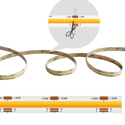 2700-6500K Changeable CCT COB LED Strip Light DC24V 576LEDs