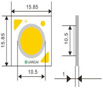 CRI 95 6Watt 160lm 6000k Cxa1512 Cxb1512 Size High Lumen LED Chip