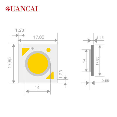 20w 2700mA 130LM/W Cob Led Chip CL- 18*18 /14 30-32v